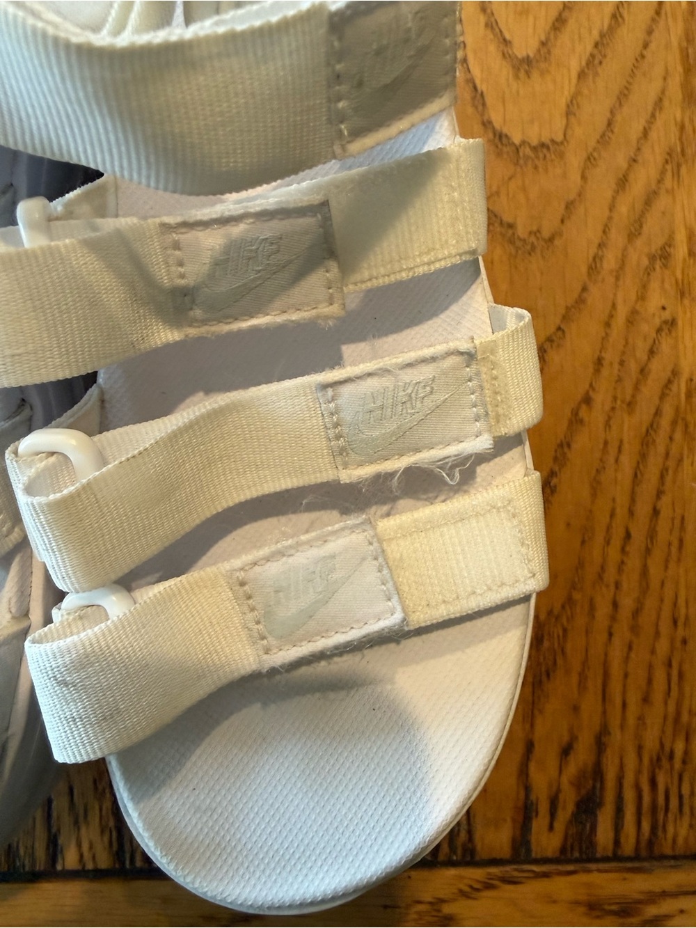 Nike Icon Classic Platform Sandals Women’s White Size 6 - Picture 6 of 9